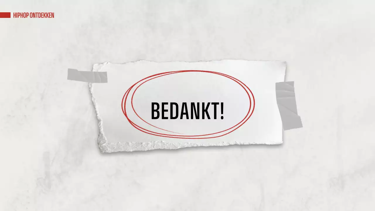 presentatie rode moderne hiphop