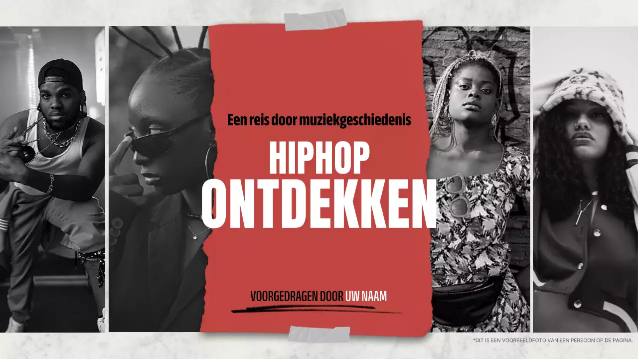 presentatie rode moderne hiphop