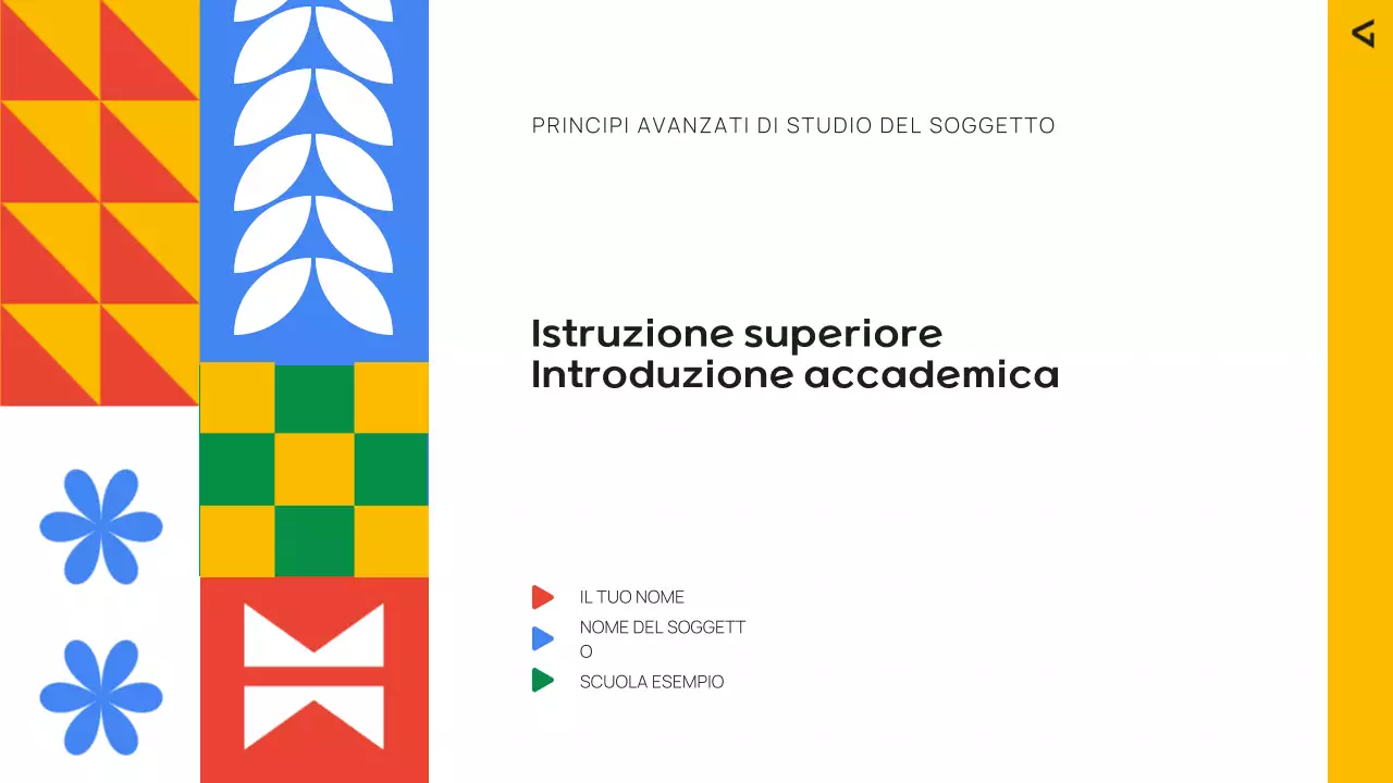 introduzione colorata all'educazione moderna