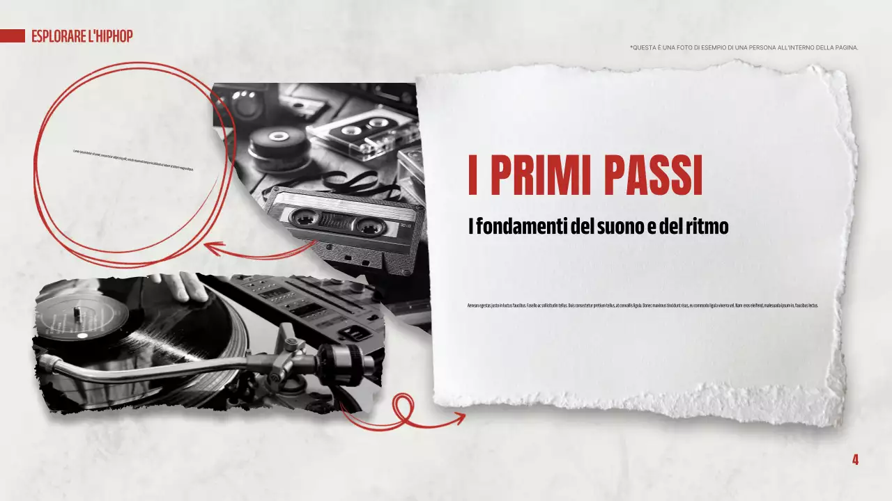 presentazione dell'hip hop moderno rosso