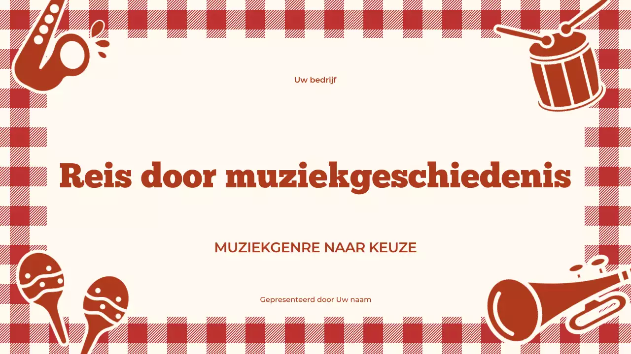 brown retro muziek lezing