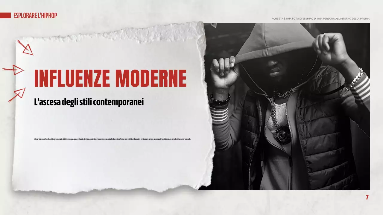 presentazione dell'hip hop moderno rosso