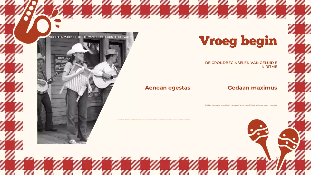 brown retro muziek lezing