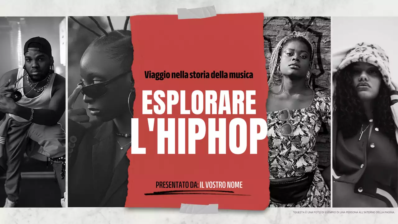 presentazione dell'hip hop moderno rosso