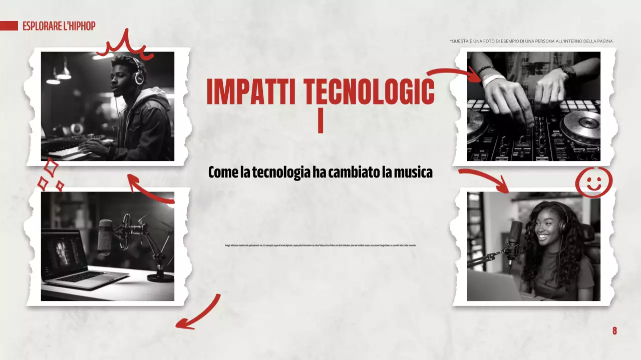 presentazione dell'hip hop moderno rosso