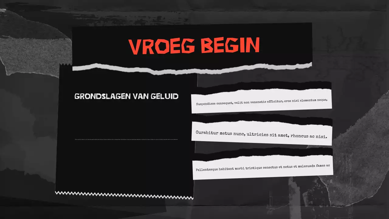 presentatie zwarte stedelijke muziek