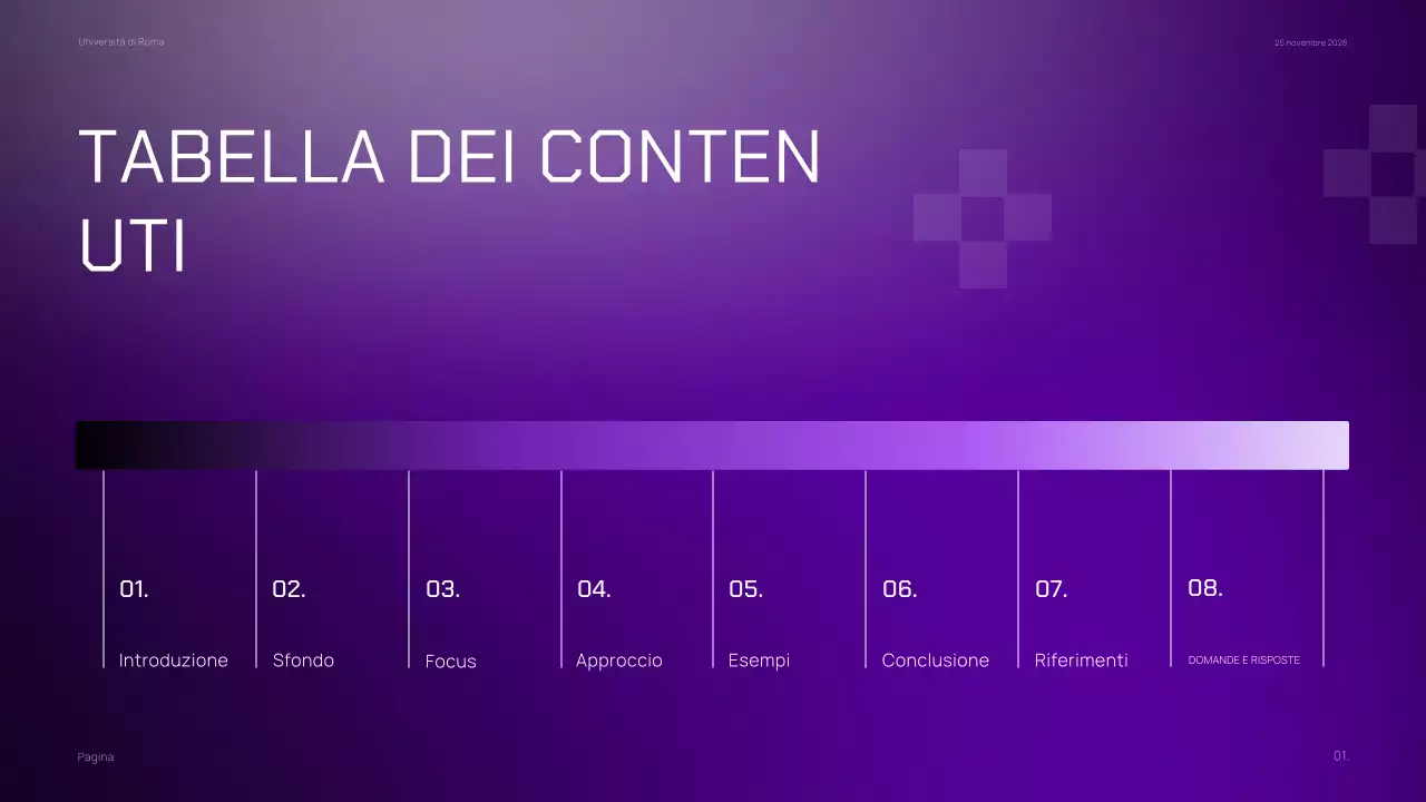 Materiale di marketing di classe minimalista viola scuro a gradiente