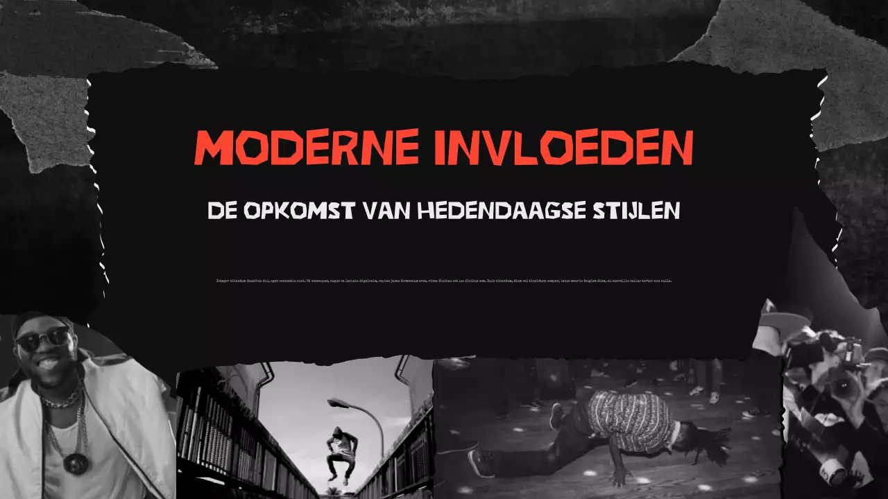 presentatie zwarte stedelijke muziek