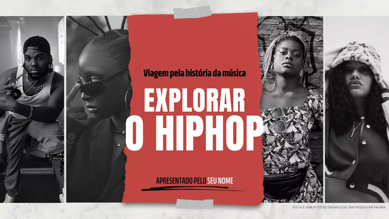 apresentação de hip hop moderno vermelho