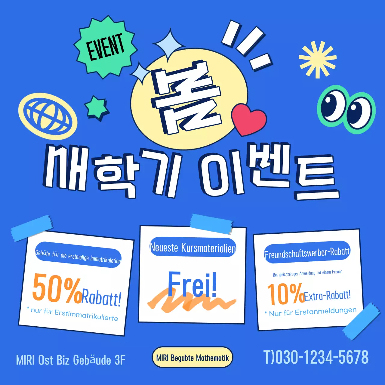 Förderung von Blue-Pop-Schulungsveranstaltungen