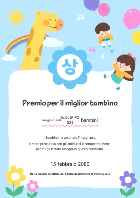 Elencare un bambino azzurro