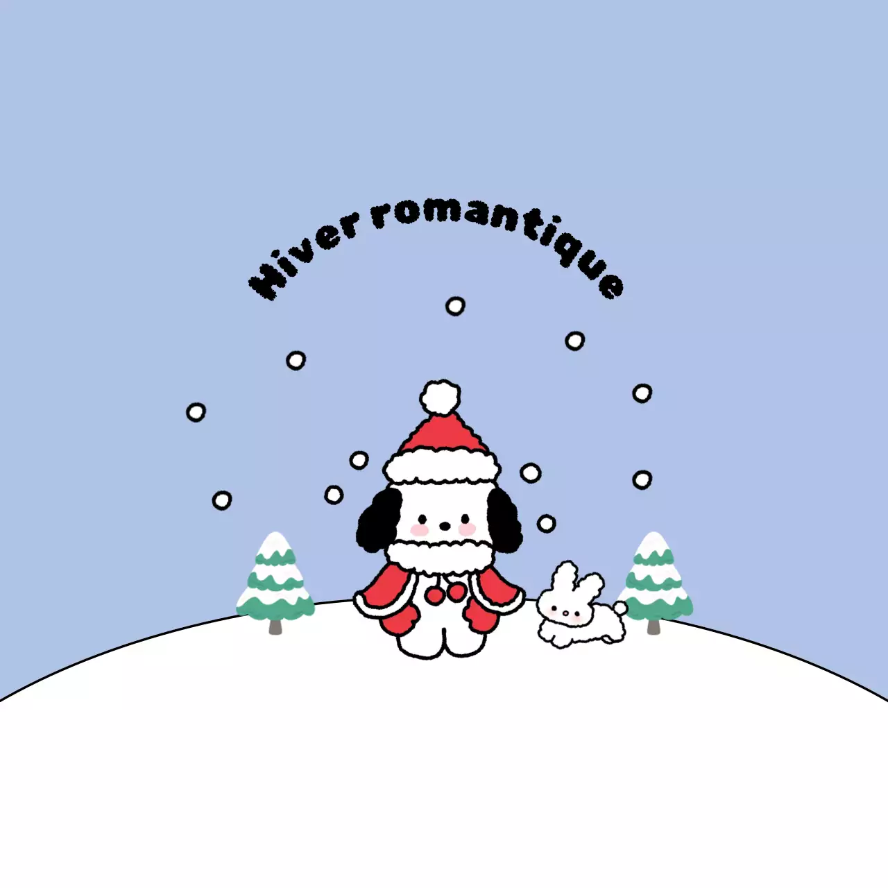 Bleu clair hiver douillet