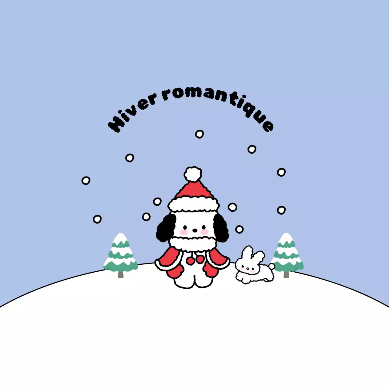 Bleu clair hiver douillet