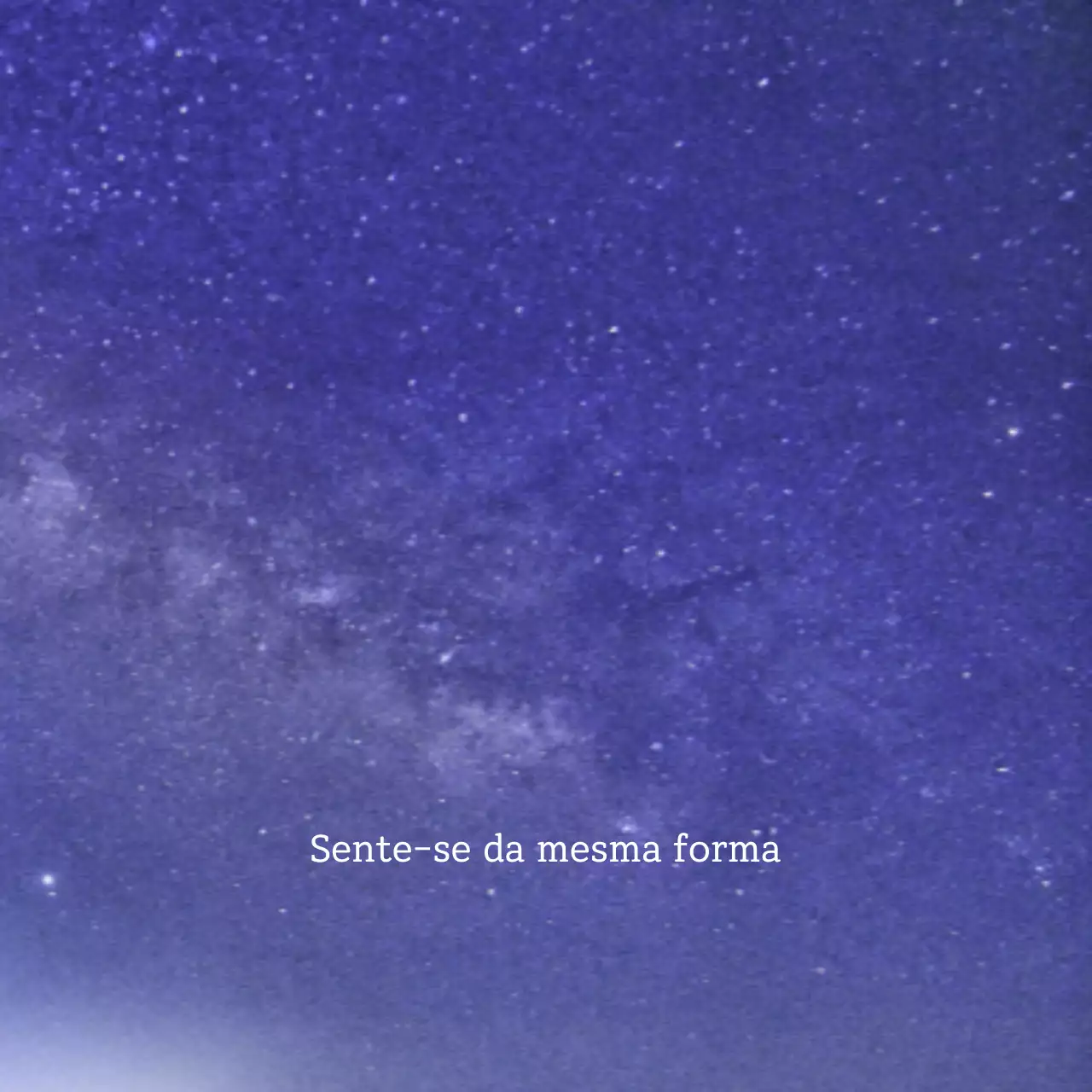 Céu noturno simples e emotivo