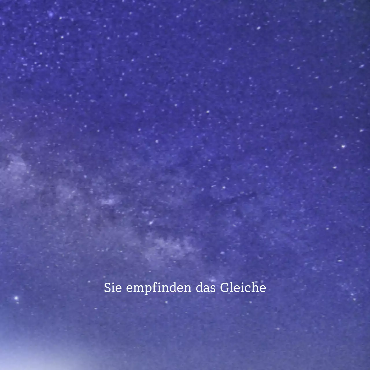 Einfacher emotionaler Nachthimmel