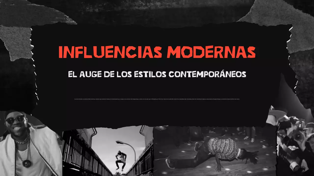 presentación de música urbana negra