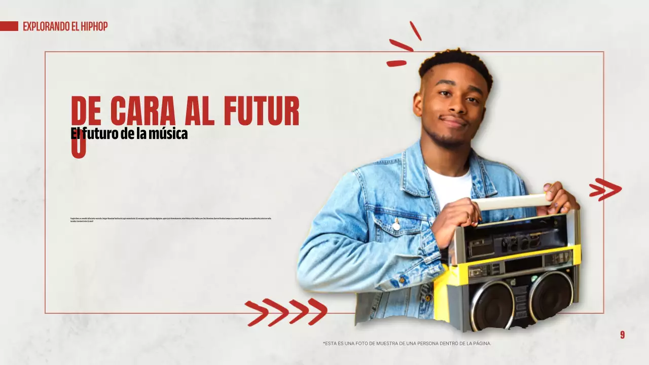 red modern hip hop presentation