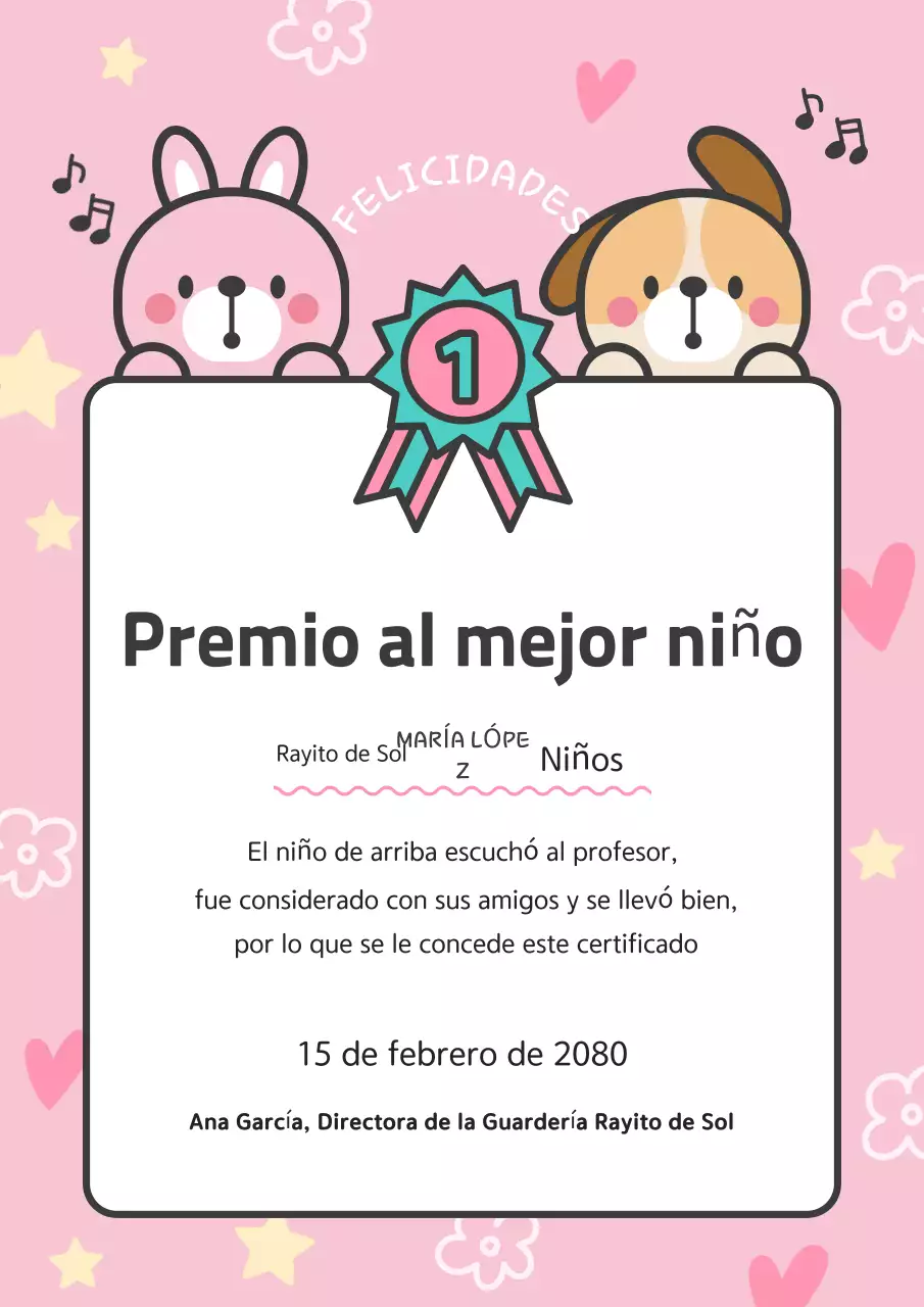 Ganador del Premio Pink Baby