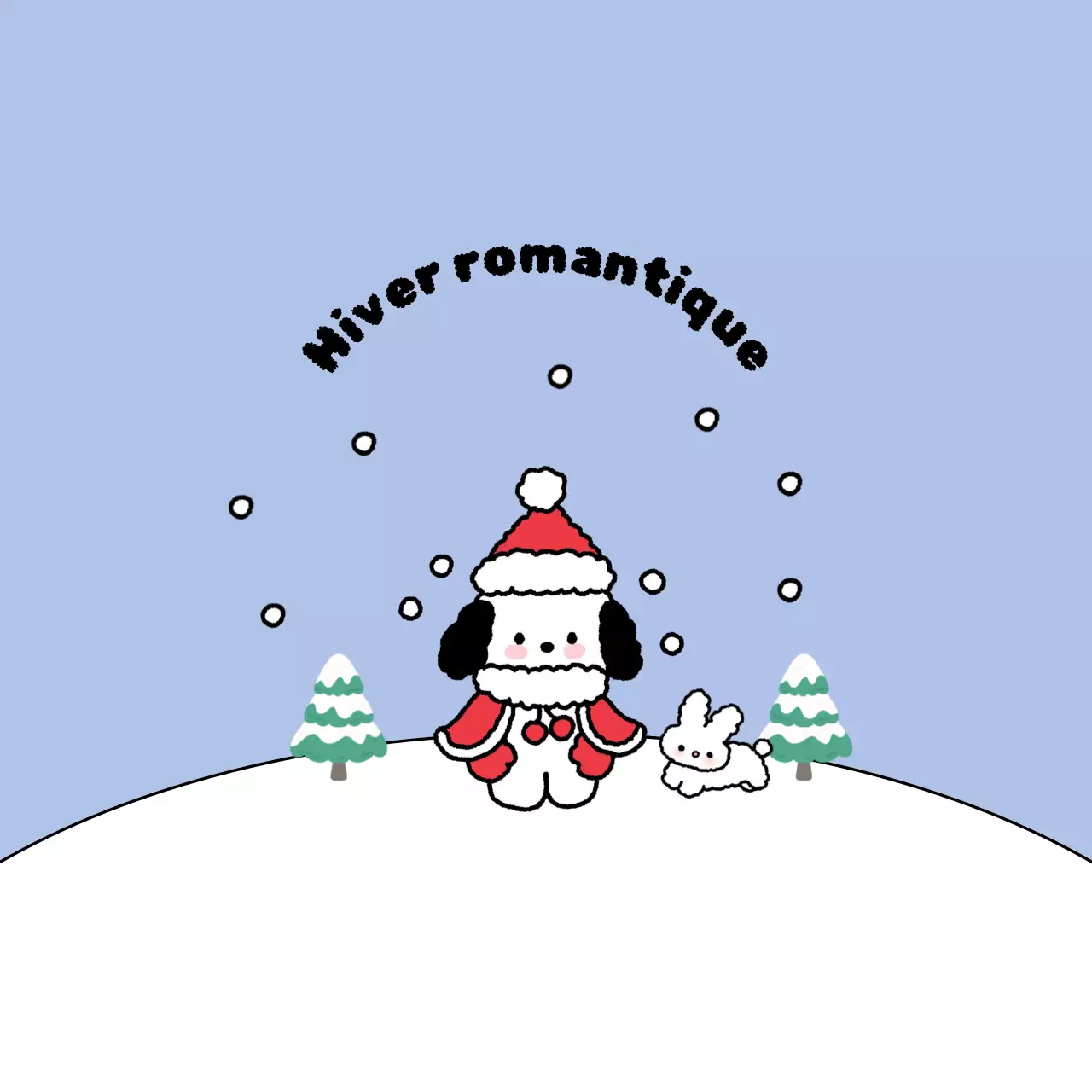 Bleu clair hiver douillet