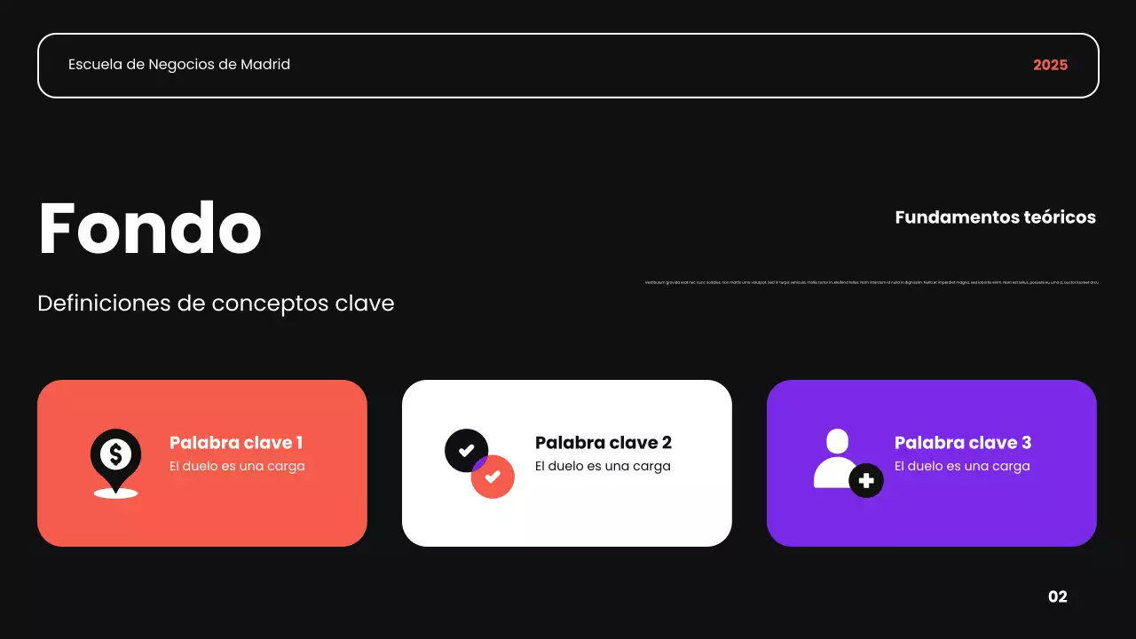 negro naranja y morado introduccion academica moderna presentacion curso de negocios