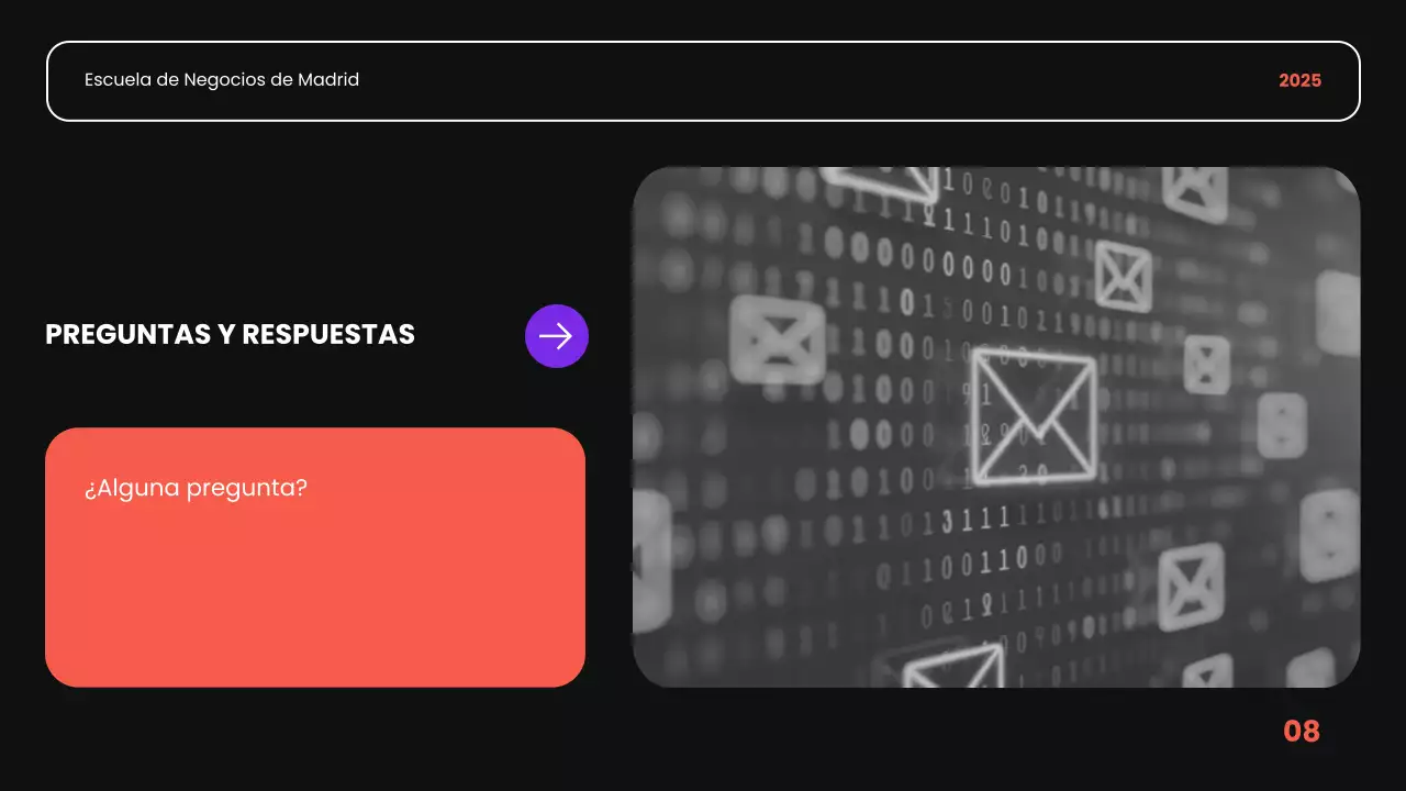 negro naranja y morado introduccion academica moderna presentacion curso de negocios