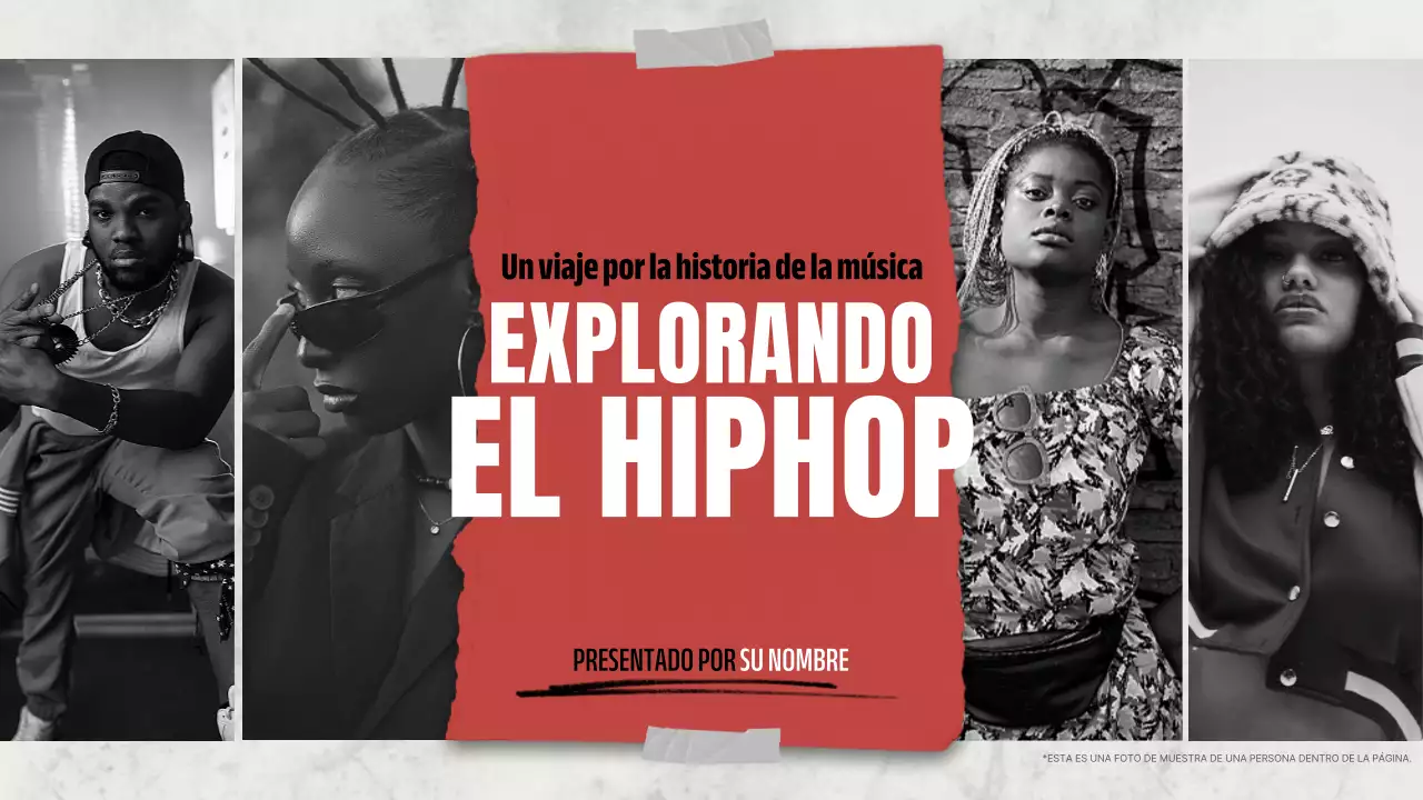 red modern hip hop presentation