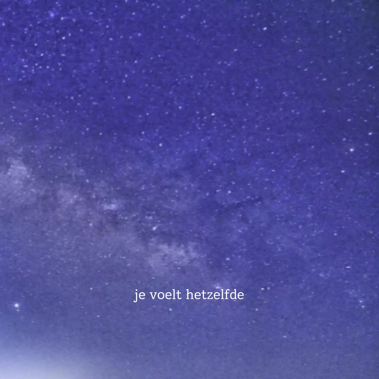 Eenvoudige emotionele nachtelijke hemel