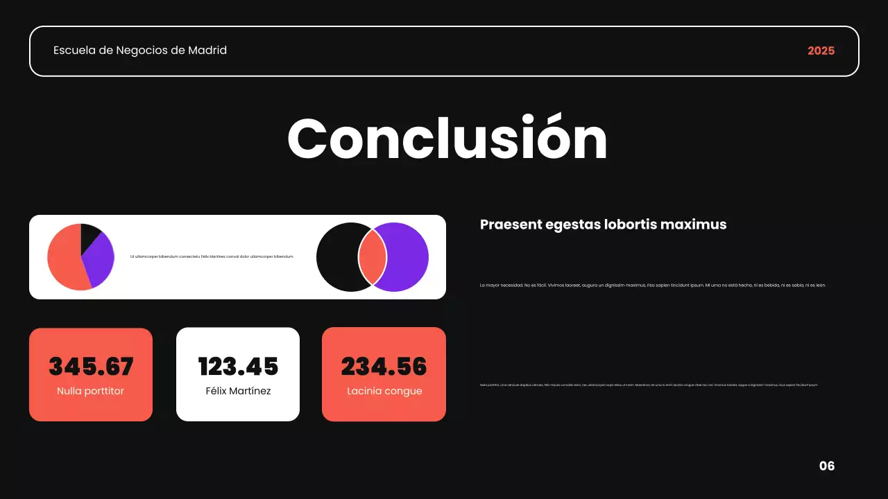 negro naranja y morado introduccion academica moderna presentacion curso de negocios