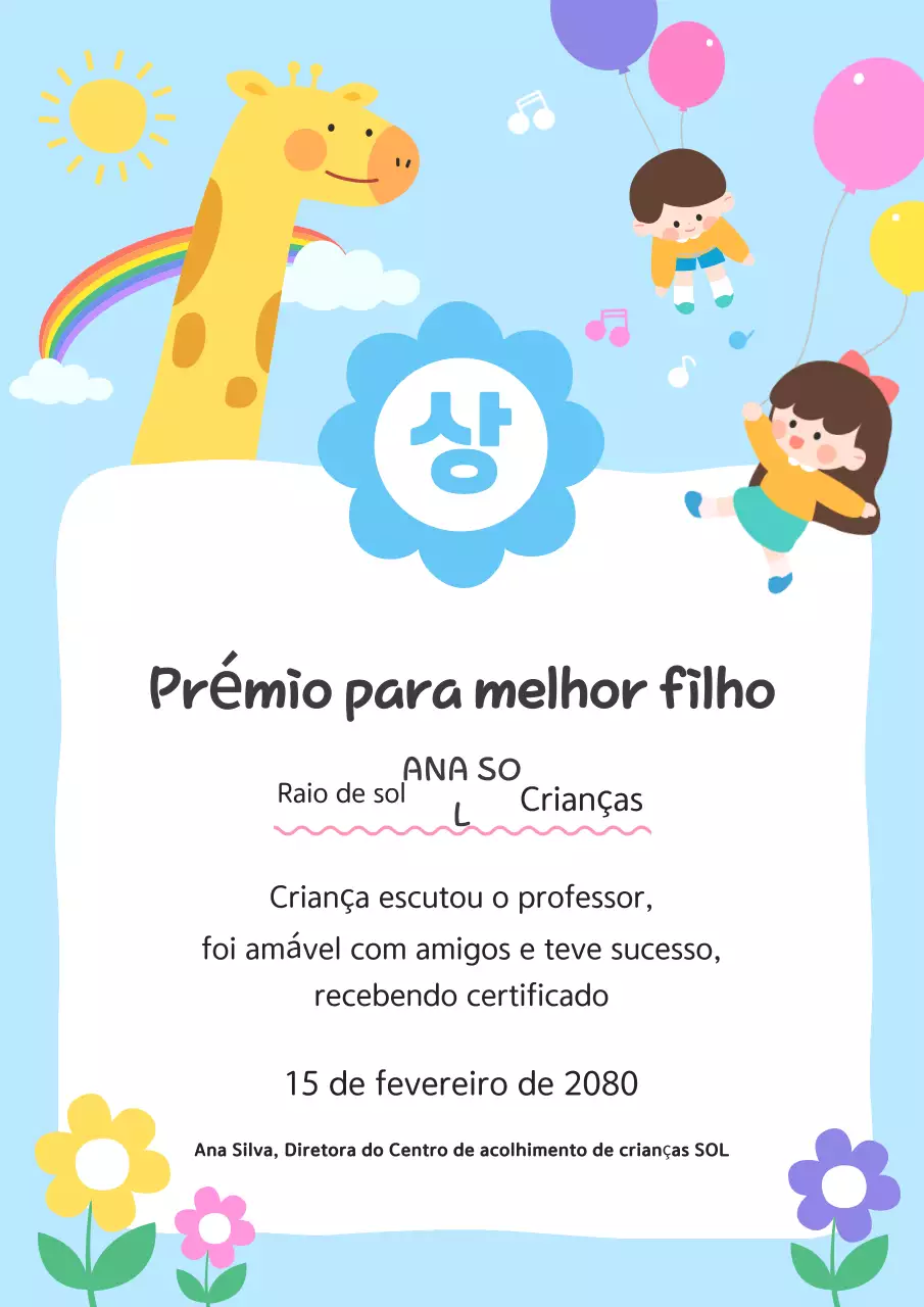 Enumerar uma criança azul clara