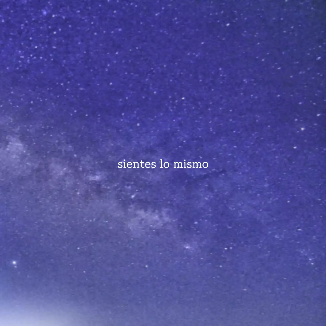 Cielo nocturno emocional y sencillo