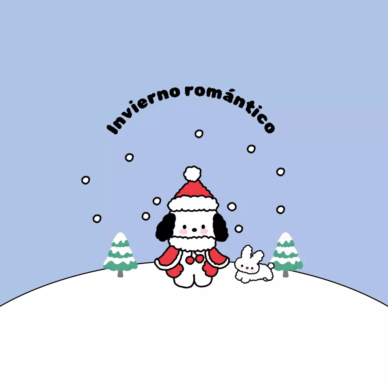 Azul claro invierno acogedor