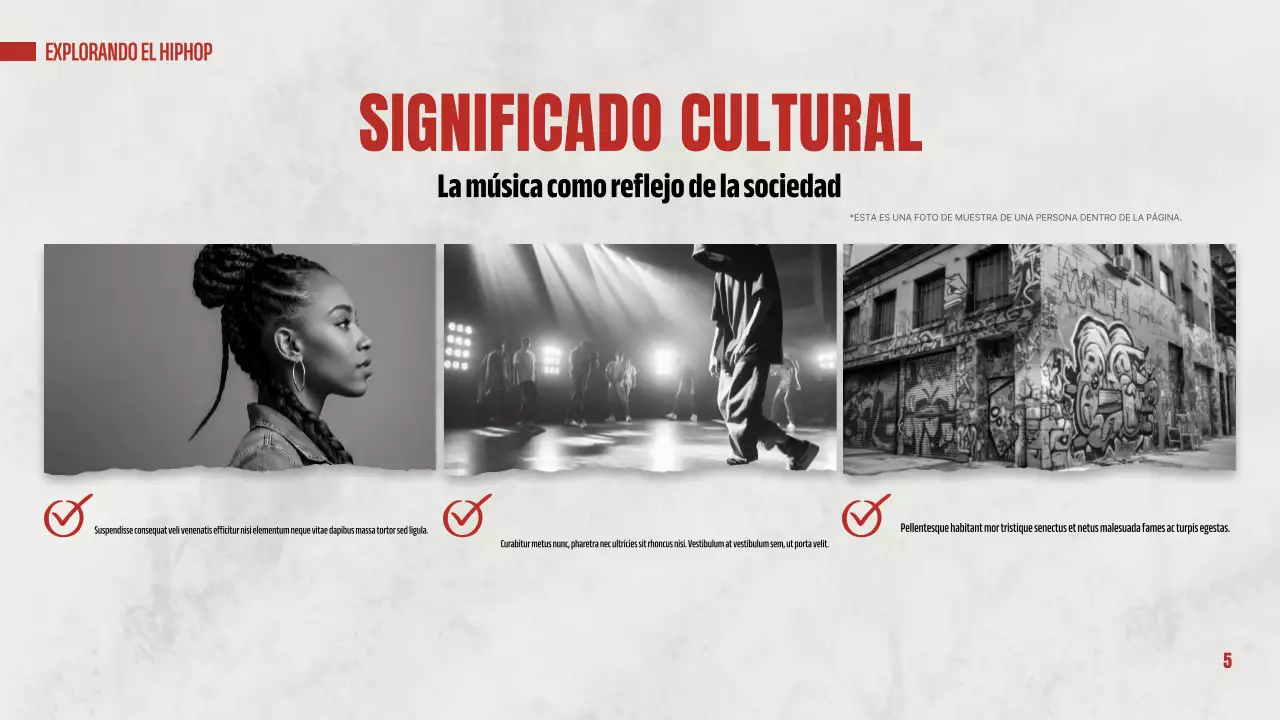 red modern hip hop presentation