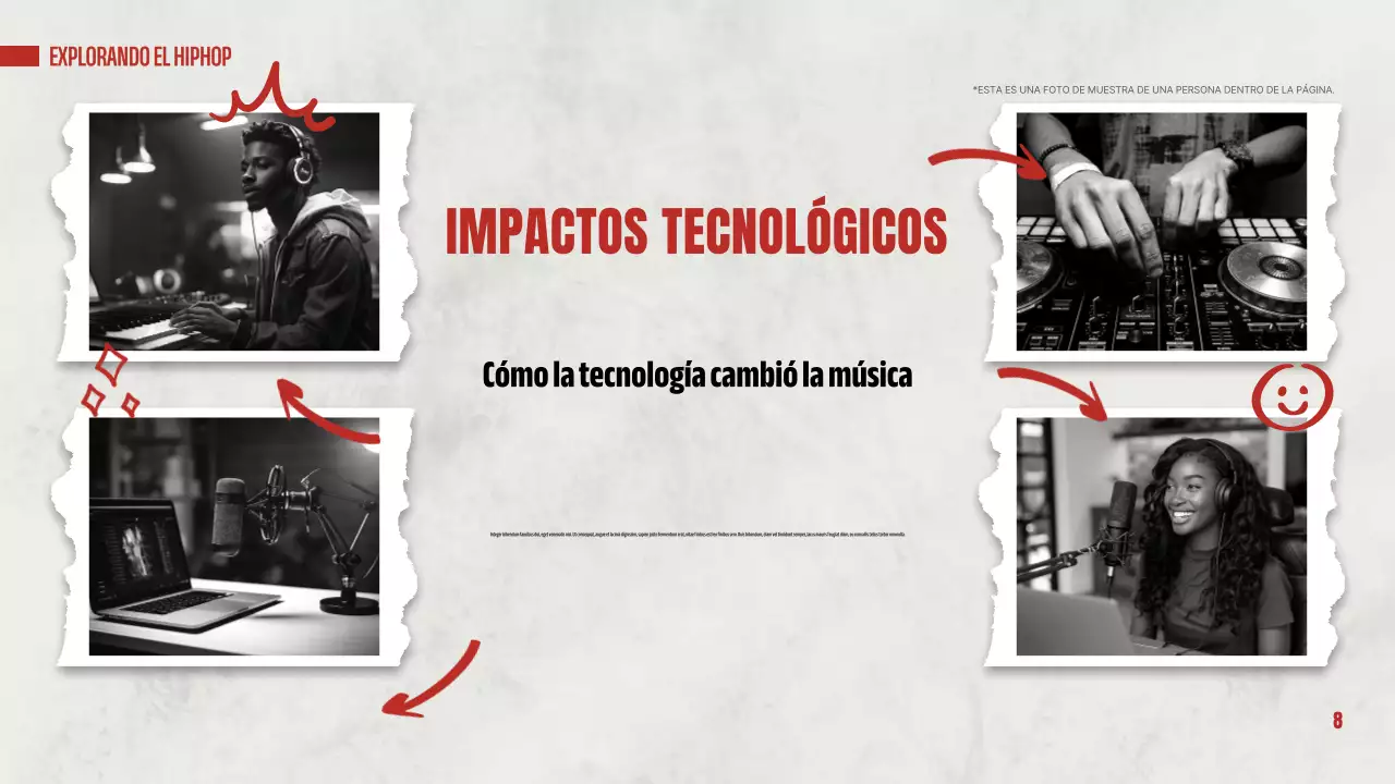 red modern hip hop presentation