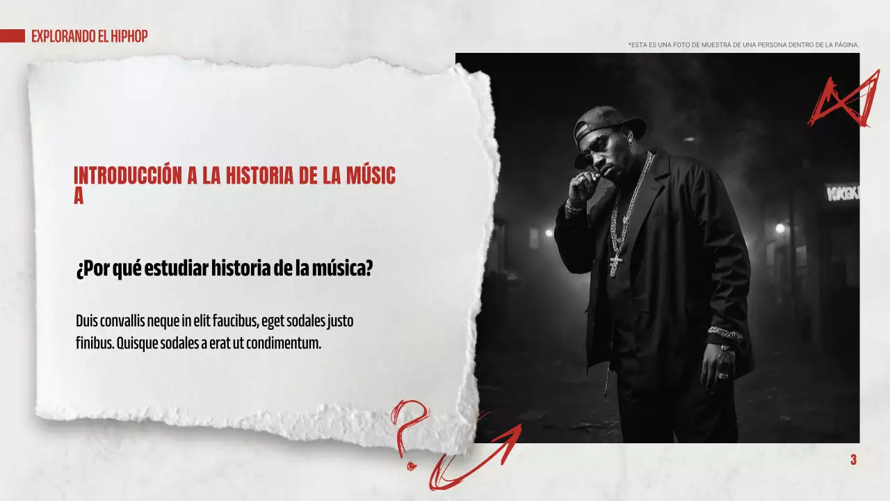 red modern hip hop presentation