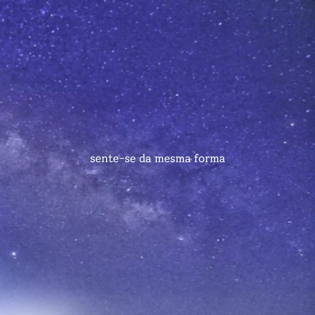 Céu noturno simples e emotivo