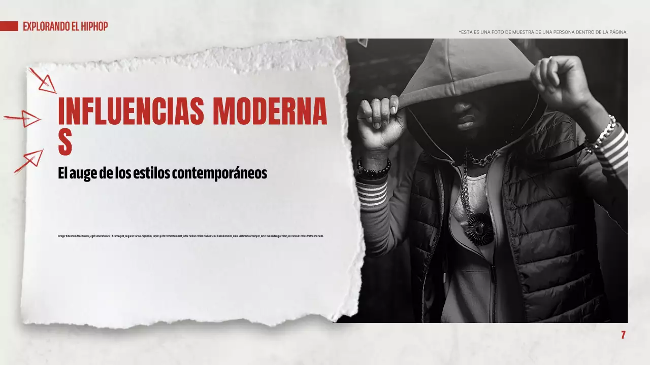 red modern hip hop presentation