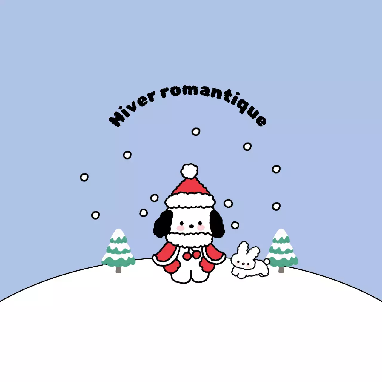 Bleu clair hiver douillet