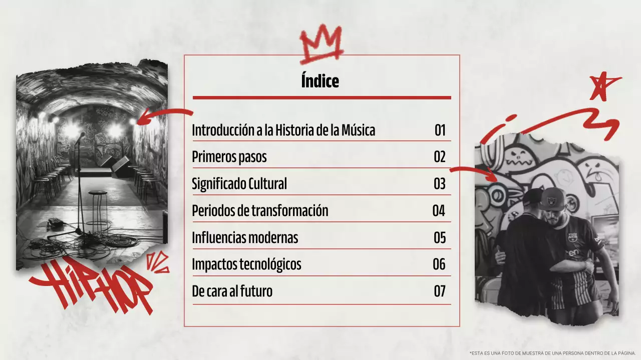 red modern hip hop presentation