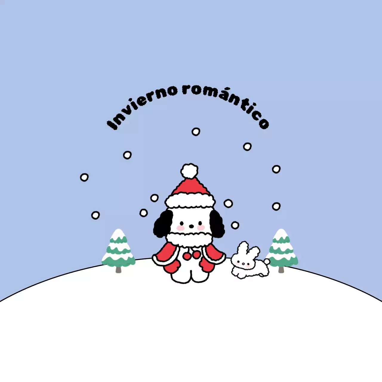 Azul claro invierno acogedor