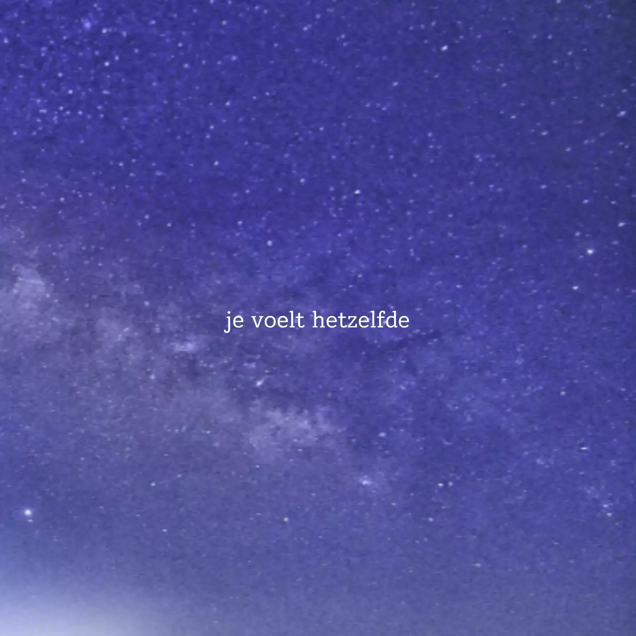 Eenvoudige emotionele nachtelijke hemel