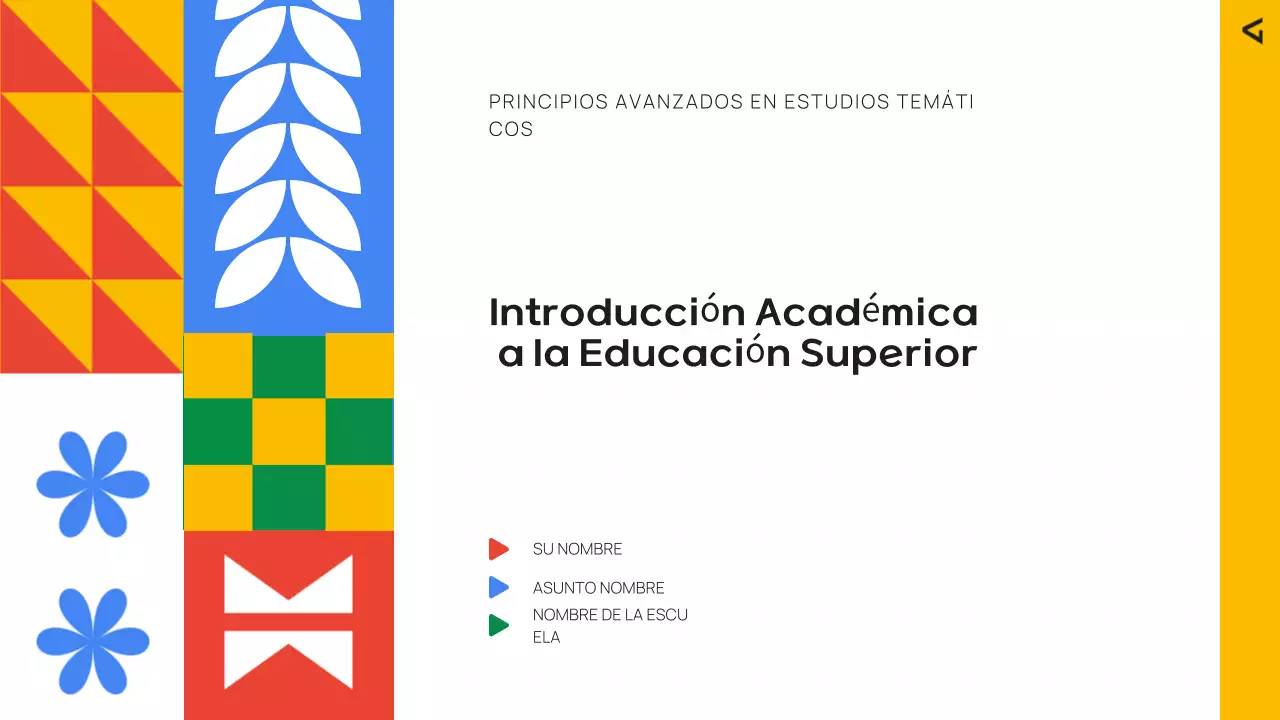 colorida educación moderna introducción