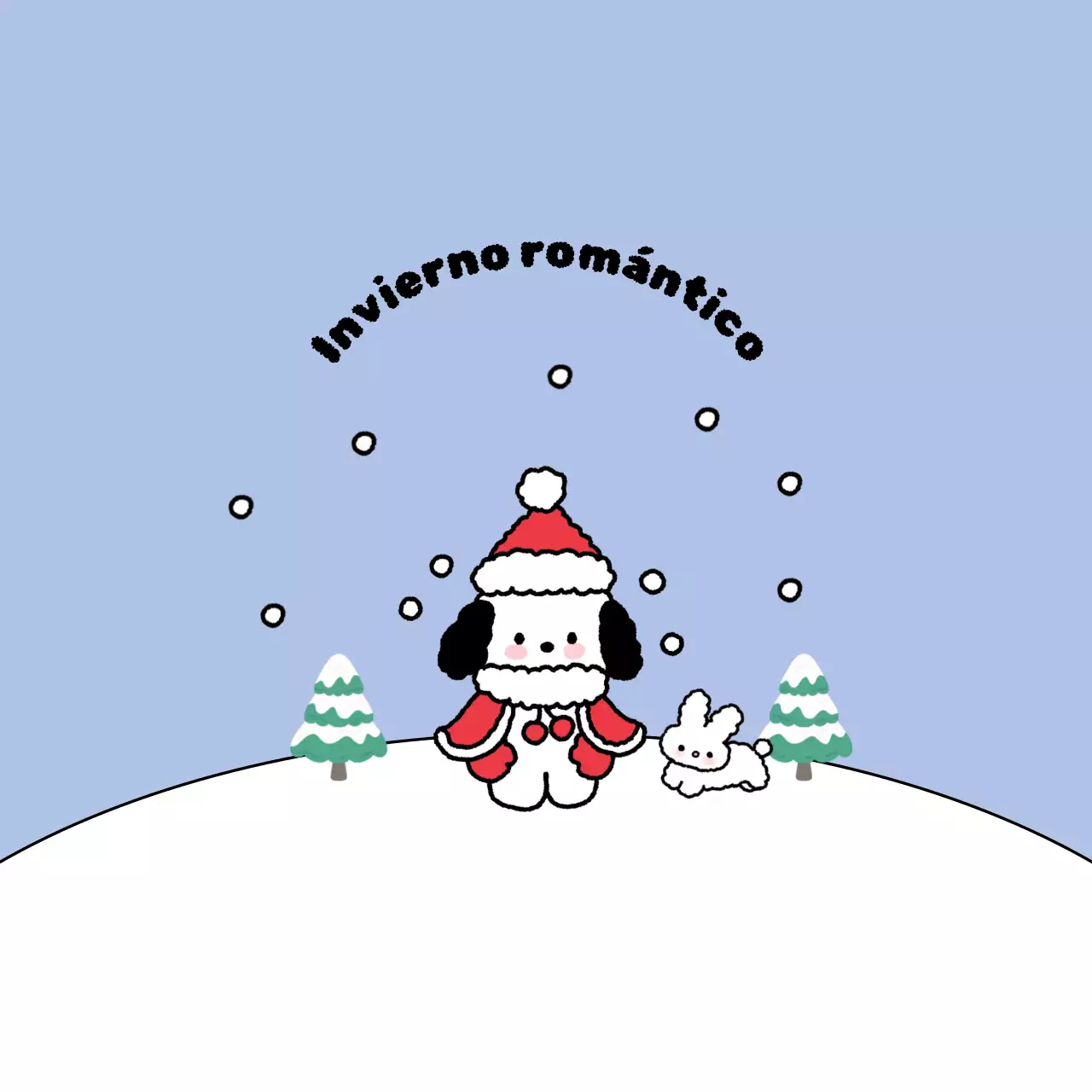 Azul claro invierno acogedor