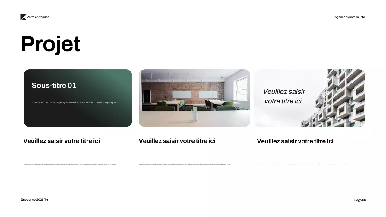 Présentation de la cybersécurité moderne Black Green