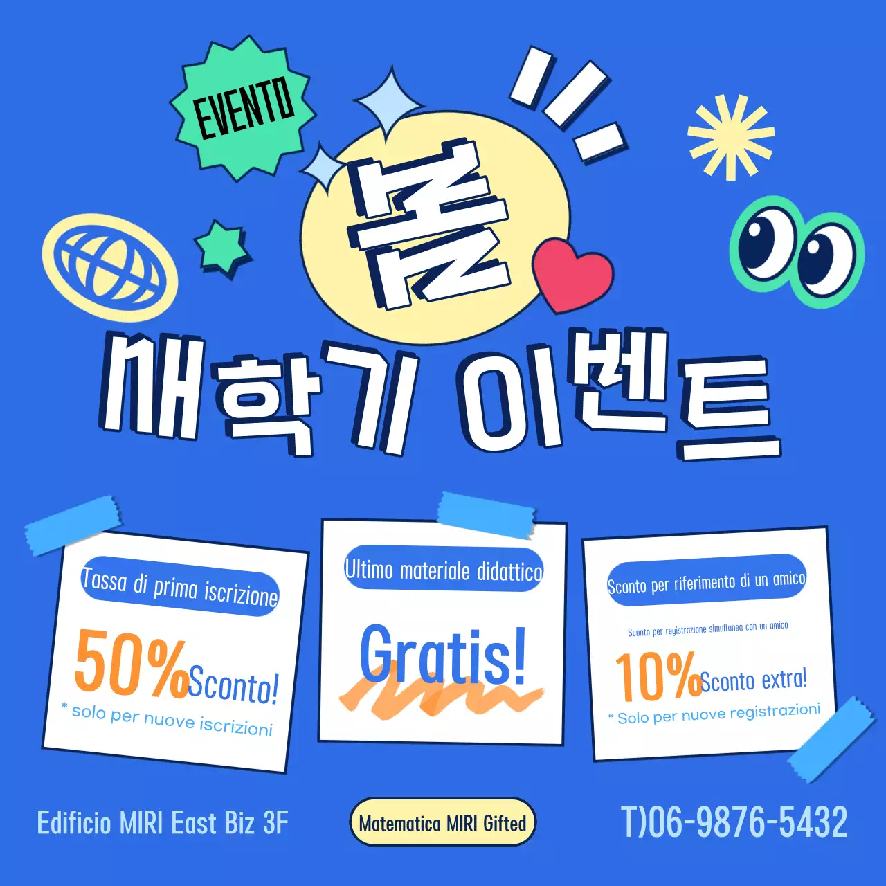 Promuovere eventi di formazione Blue Pop