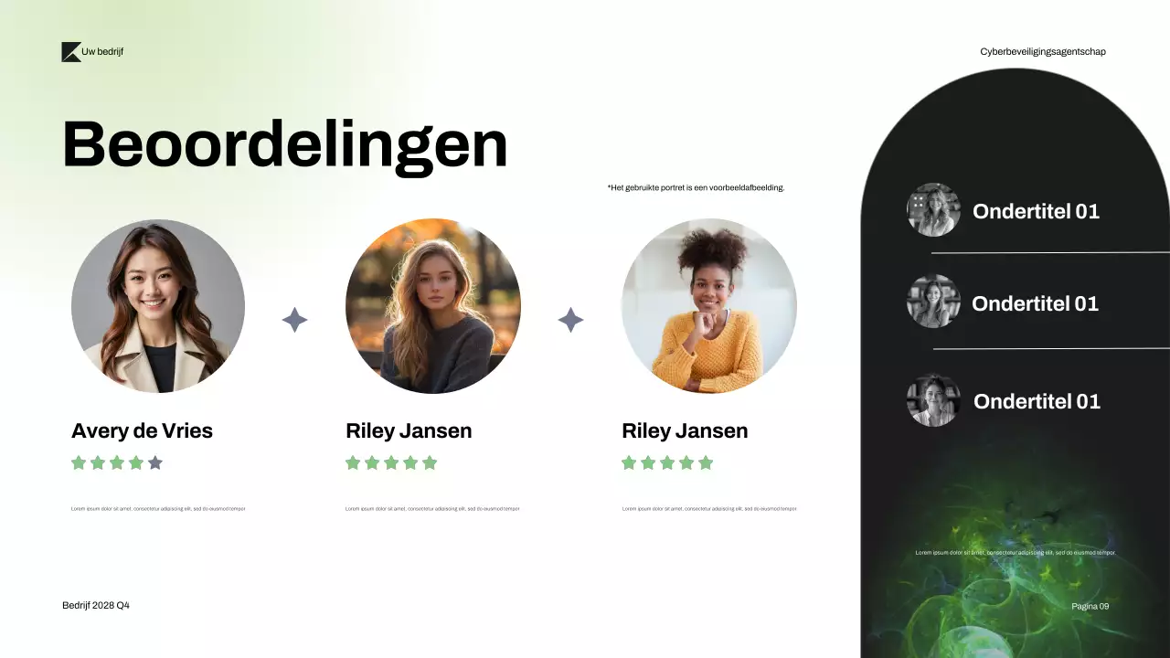 Presentatie over moderne cyberbeveiliging van Black Green