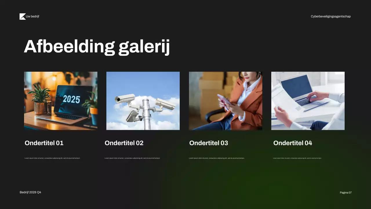 Presentatie over moderne cyberbeveiliging van Black Green