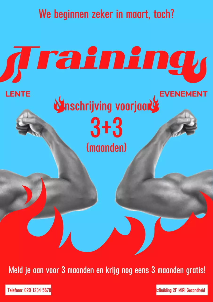 Lichtblauw contrast oefenevenement