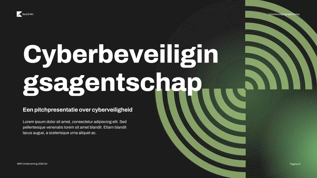 Presentatie over moderne cyberbeveiliging van Black Green
