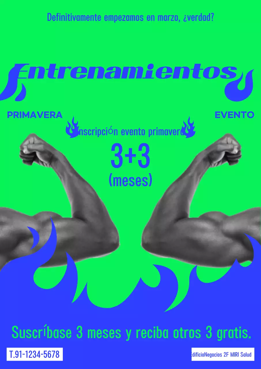 Evento de ejercicio de contraste azul claro