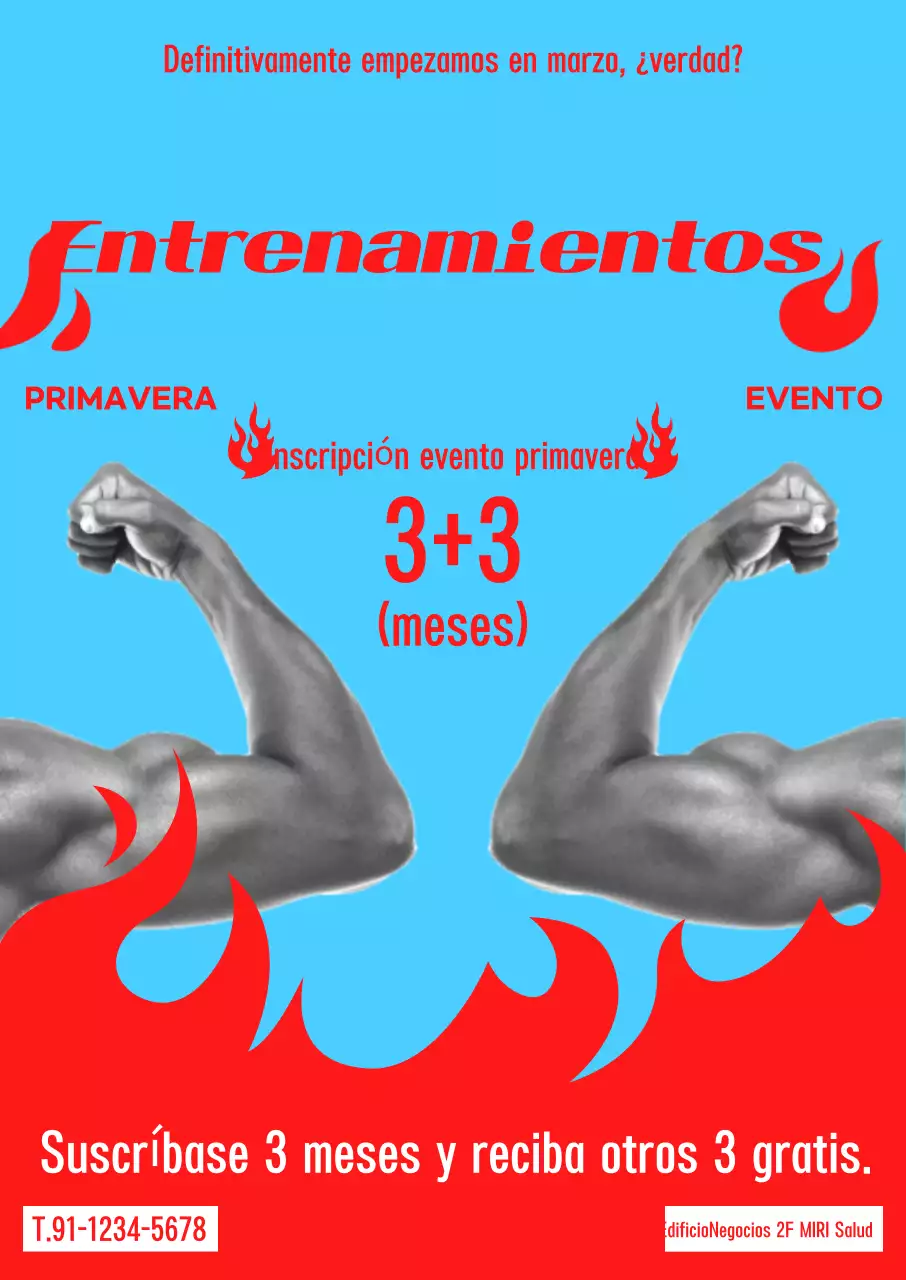 Evento de ejercicio de contraste azul claro